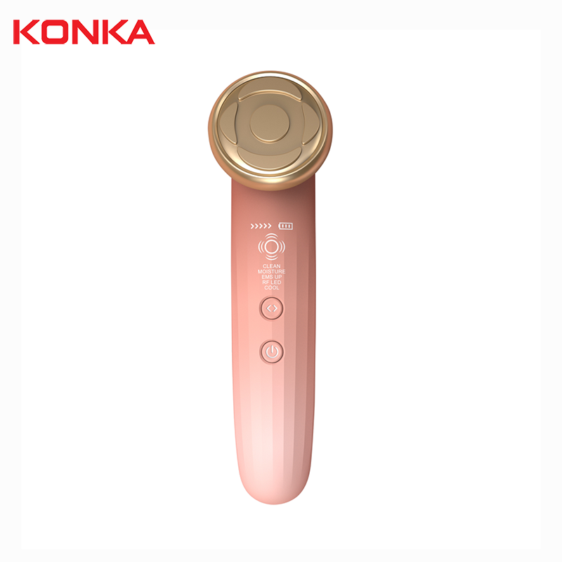 KONKA 2021 Skin care tools Led facial light RF Radio Frequency Wrinkle removal Face Massager EMS LED vibrators Face lift devices