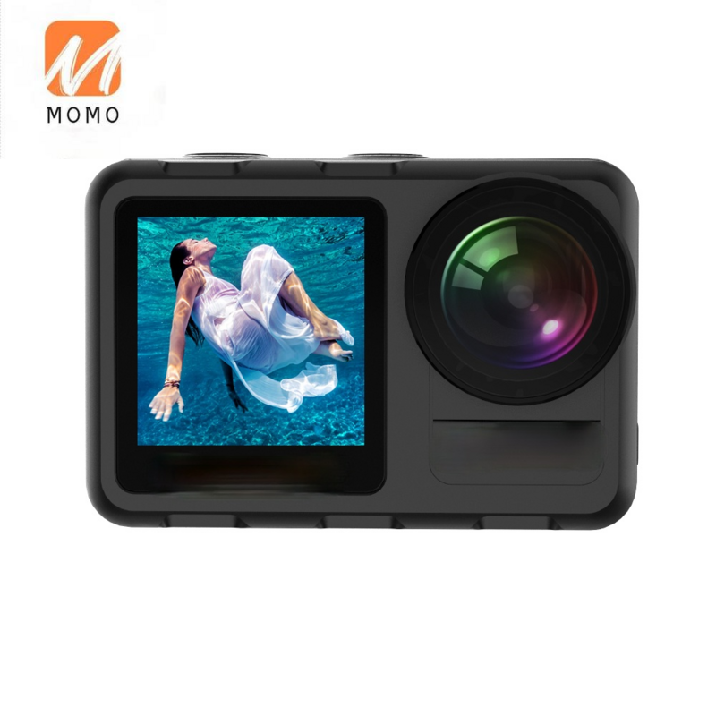 K80 4K 60fps 20MP 2.0 dotykowy LCD EIS podwójny ekran Wifi kamera internetowa wodoodporny kask kamera sportowa kamera K80 kamera sportowa