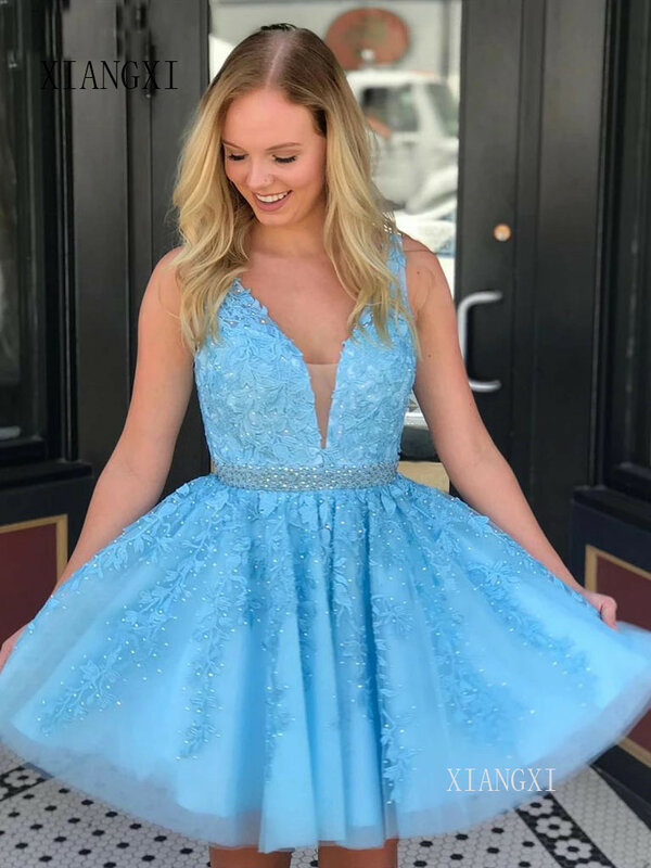 New Design Sweetheart Organza Burgundy Prom Dress 2020 Tea Length Ball Gown Graduation Homecoming Dresses