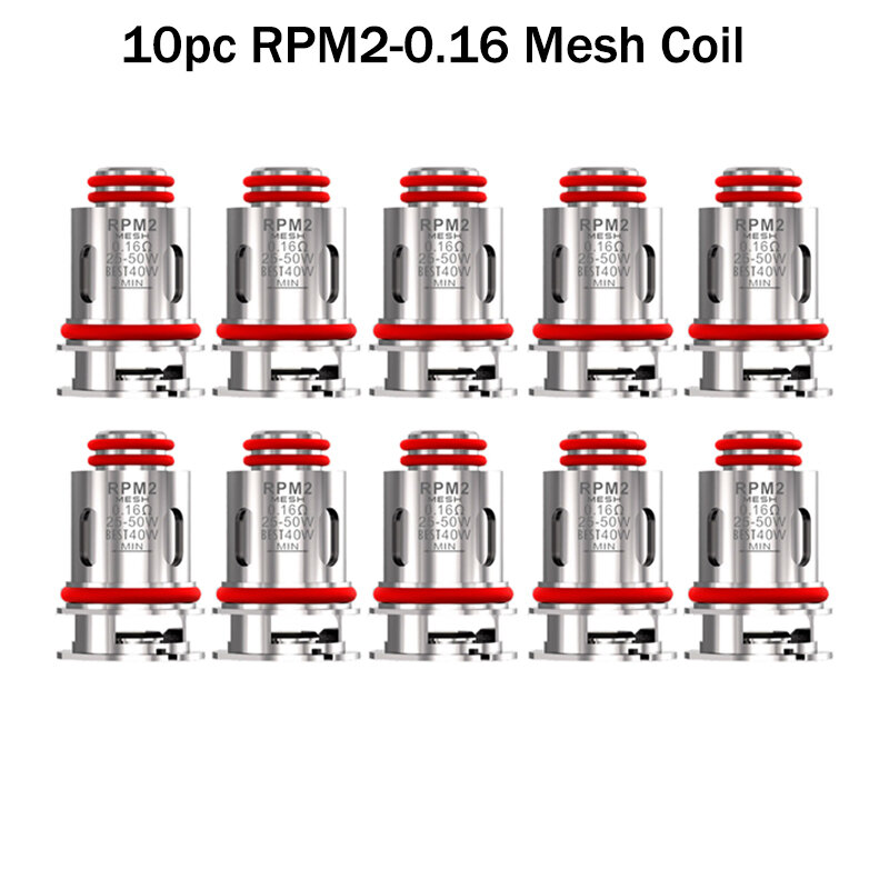 オリジナルのRpm2メッシュコイルポッド,5個,0.16オーム,nord x/thallo/nord 4/ipx 80キットコア用