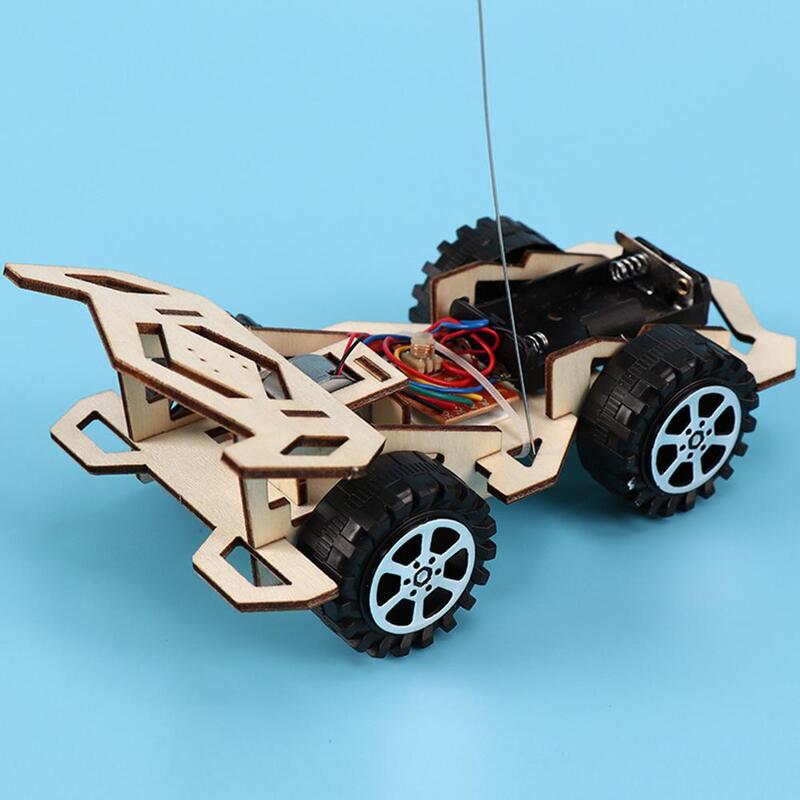 Kuulee crianças kits de montagem de veículos de madeira elétrica ciência educacional tecnologia kits