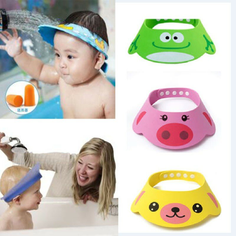 قبعة قابلة للتعديل لحديثي الولادة ، ودرع شامبو للأطفال الصغار ، وقبعة استحمام ، وغسيل الشعر ، وقناع مباشر ، لرعاية الأطفال
