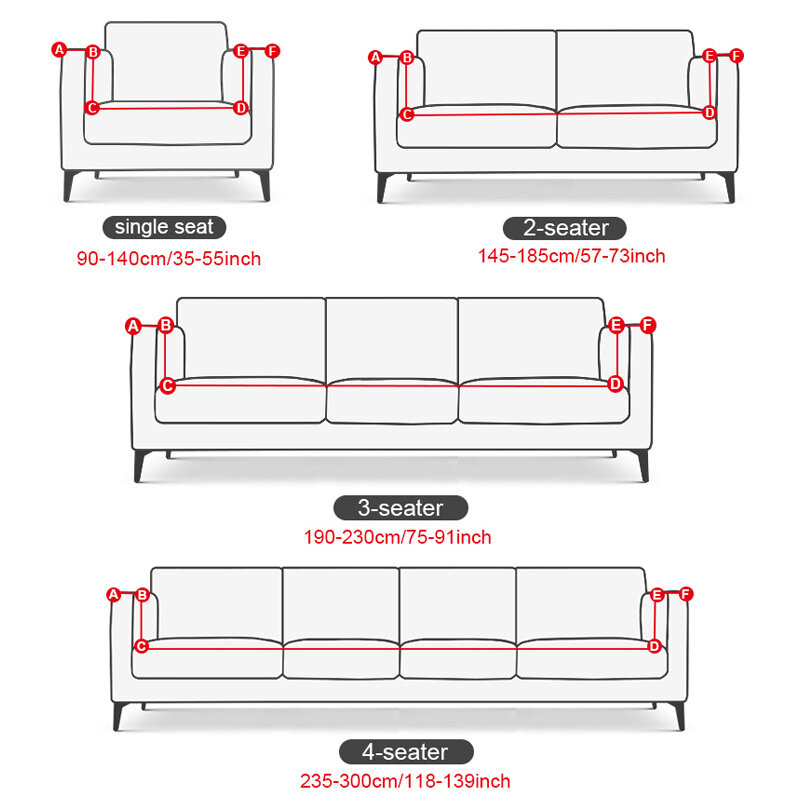 Fodera per divano elastica con fodera per divano stampata a foglia per soggiorno fodera per divano ad angolo a forma di L fodera per sedia elasticizzata 1/2/3/4 sedile
