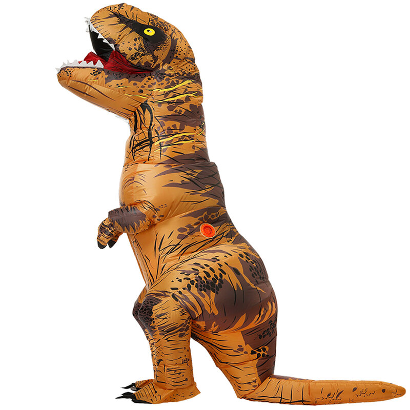 Adulto inflável dinossauro traje t rex cosplay festa traje trajes de halloween para homens mulheres anime fantasia vestido terno