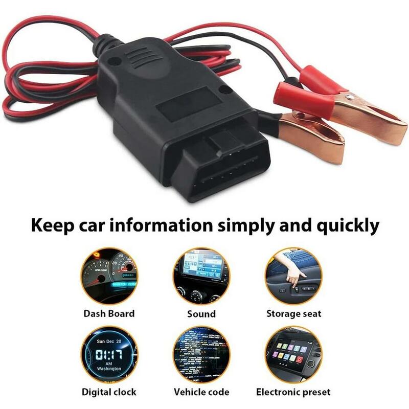 Automotive Auto Computer Power-Off Geheugen Obd Batterij Vervanging Tool Batterij Lekkage Detection Tool Emergency Power