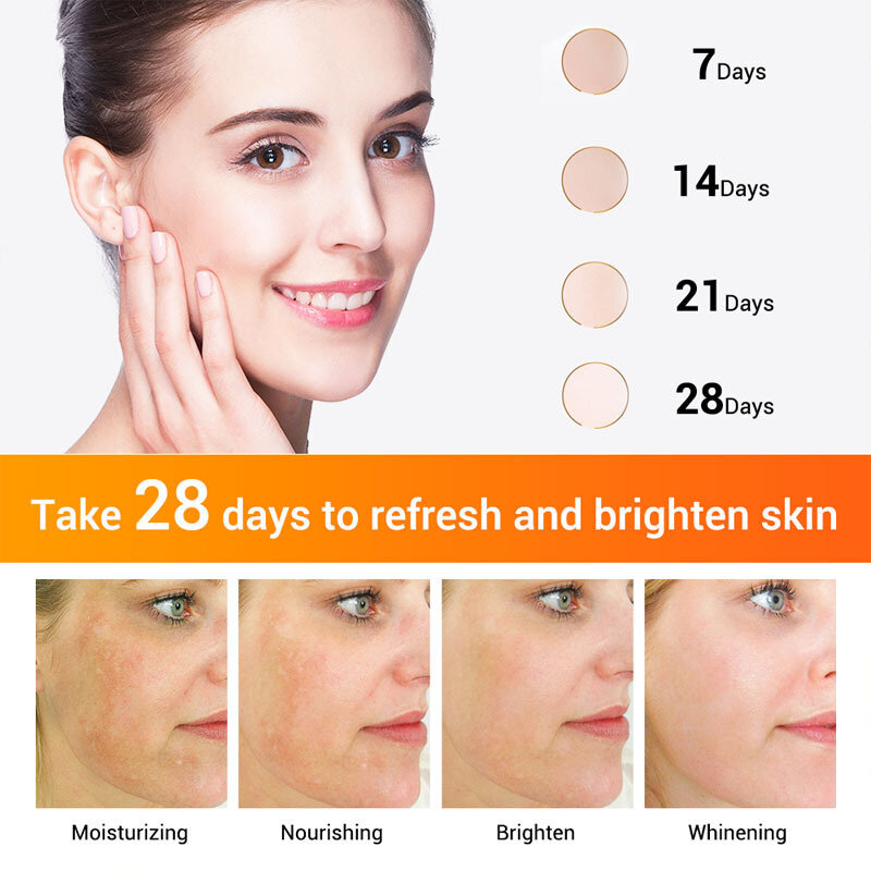 20% Vitamin C Whitening Cream Brighten Dark Spots Fade Blemish Anti-Aging Freckls Acne Scar Whiten Melanin Remover Skin Care