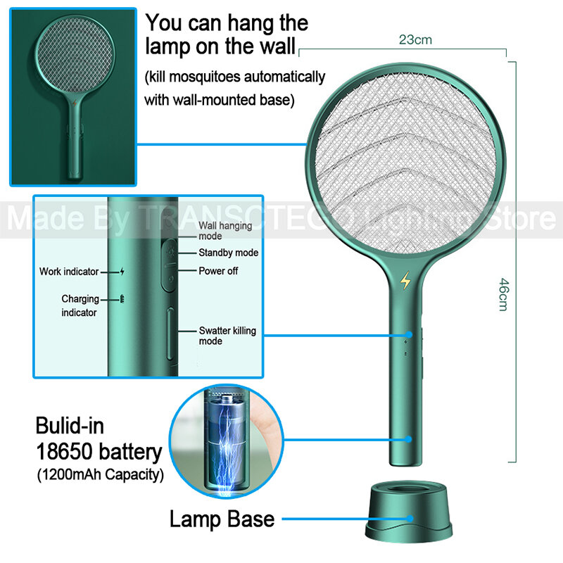 Lampa przeciw komarom pułapka Fly Swatter komary odstraszający elektryczny odstraszacz do zabijania owadów na muchy łapka na owady Dropship