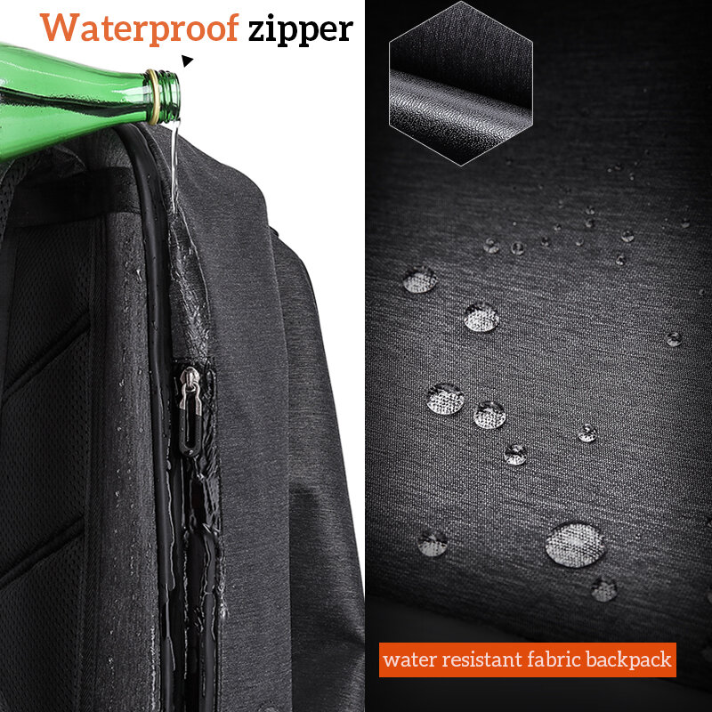 TANGCOOL 2022 New Men Waterproof Laptop Backpack 15.6 Inch Large Capacity USB Charging for Teenager Student School Bag Backpack