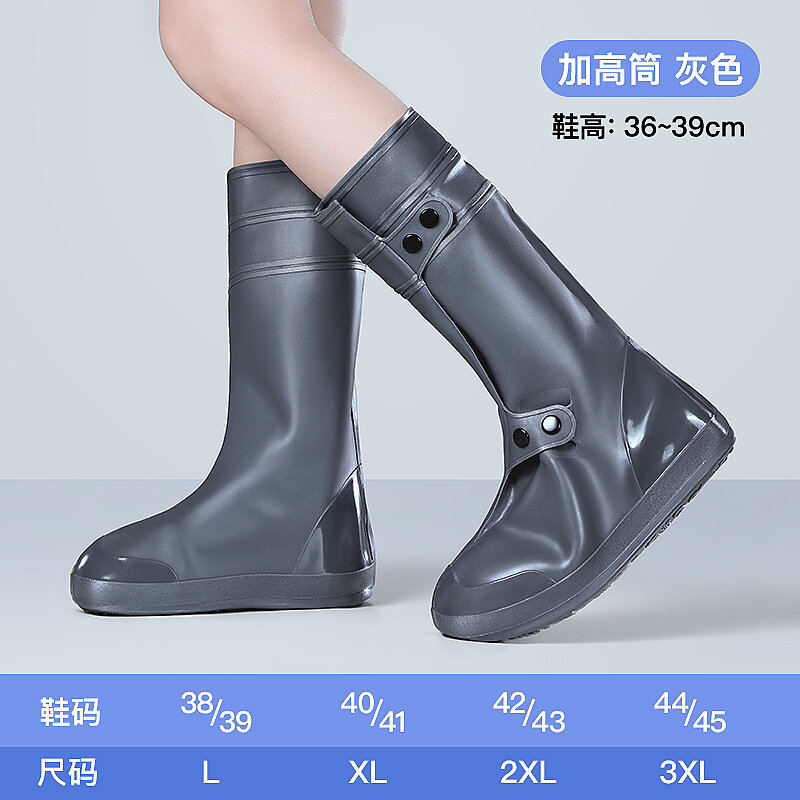 Moda feminina botas altas designer capa de chuva para sapato à prova dwaterproof água transparente botas de água mujer lluvia botas de chuva ll50yx