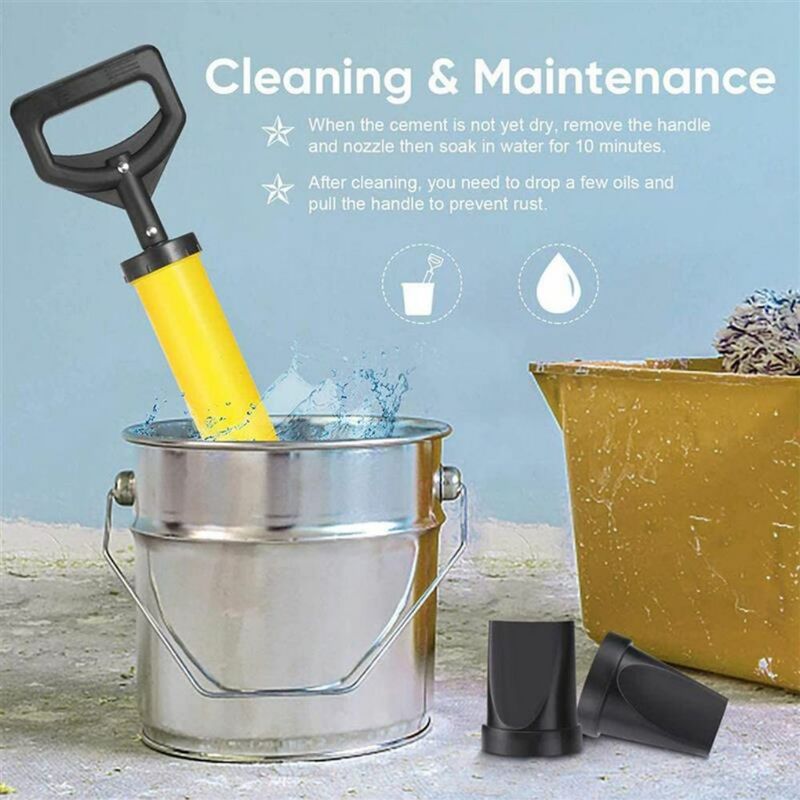 Grouting Mortar Sprayer Good Sealing Strong Grip Applicator Cement Lime Pump Grout Filling Tools Pointing Brick Repairing
