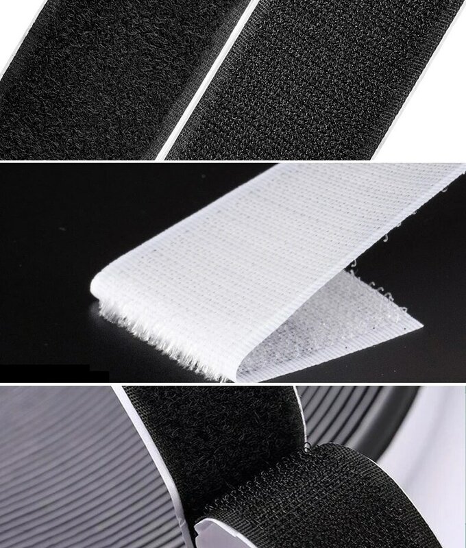 Velcros – ruban adhésif magique en Nylon, 1 mètre, auto-adhésif à boucles et crochets, avec colle forte, Hook16-110mm