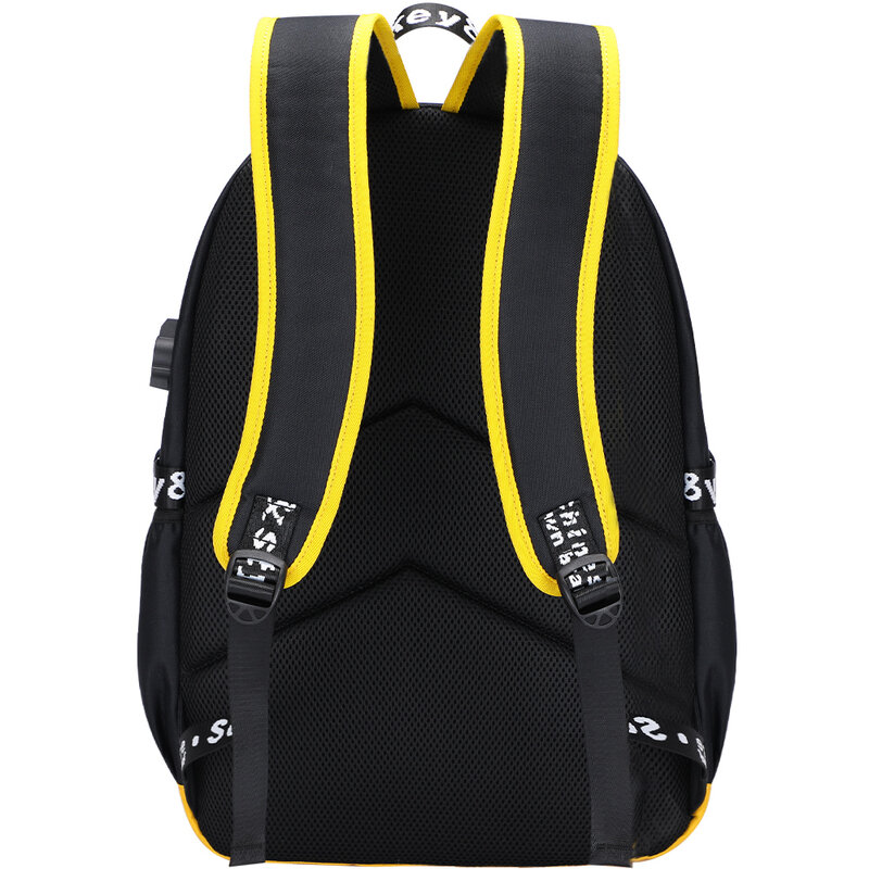 Senkeystyle mochila escolar pikachu para meninos e meninas, mochilas escolares adoráveis de alta qualidade à prova d'água para estudantes jovens 2021
