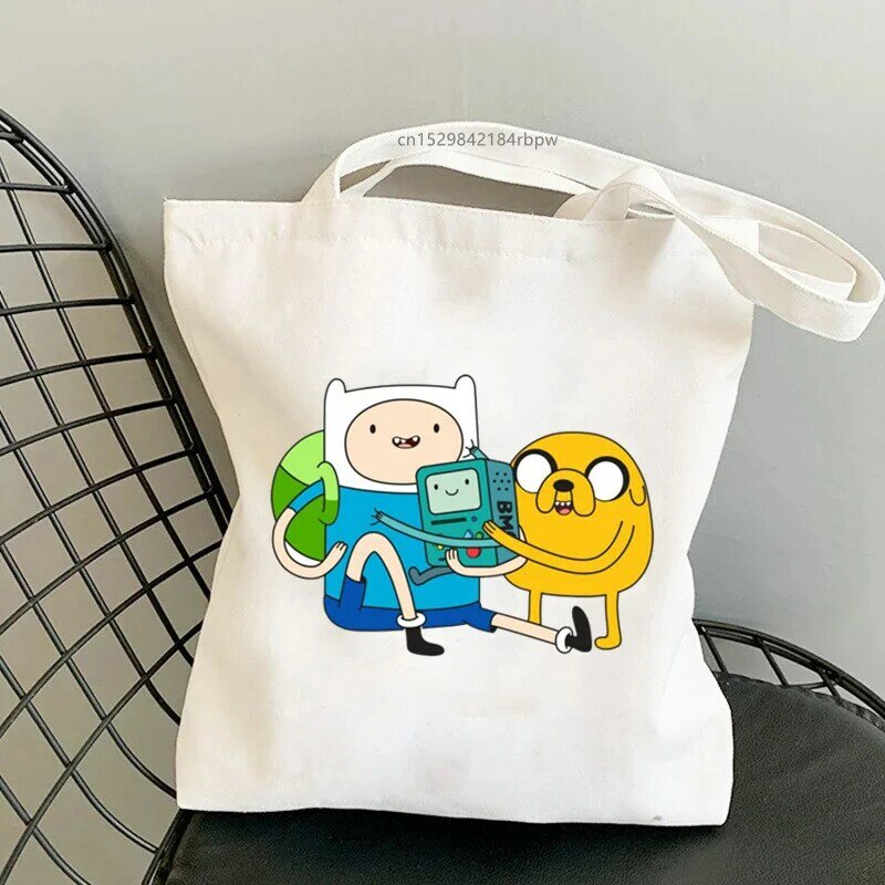 Casual Shopping Girls Handbag Adventure Time Harajuku Manga Handbags Shoulder Bags Women Elegant Canvas Bag