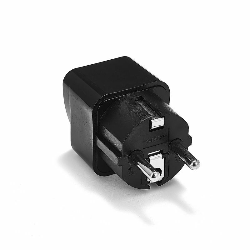 1 pz US to EU Plug Adapter Universal EU Plug Adapter AU UK US To EU Euro KR Travel Adapter presa elettrica convertitore