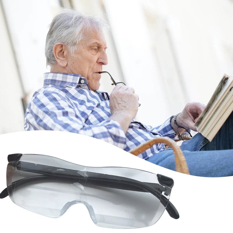 Очки для чтения Big Vision, безрамные увеличительные очки 1,6 раз, 250 градусов, 1 шт.