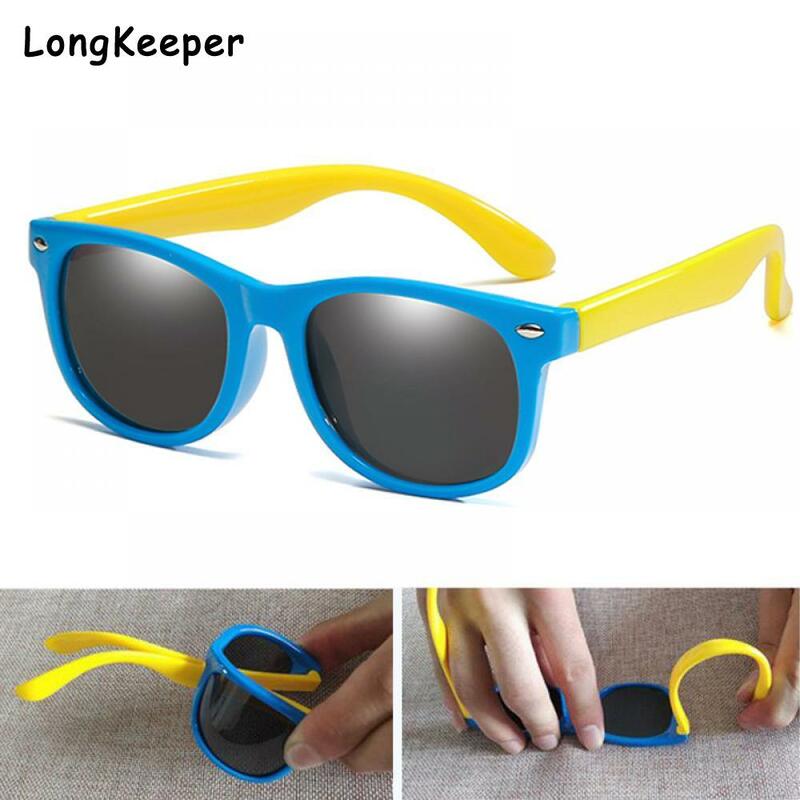 Projektant mody spolaryzowane okulary przeciwsłoneczne dla dzieci silikonowe elastyczne chłopcy dziewczęta dzieci okulary przeciwsłoneczne odcienie dla dzieci okulary UV400 óculos