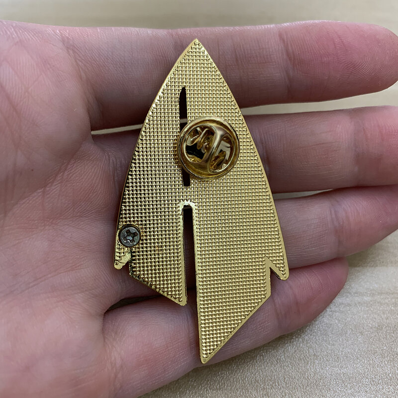 Admiral JL Picard Pin The Next Generation Communicator Gold Pin Brooches Badge Star Accessories Treks Badge Metal