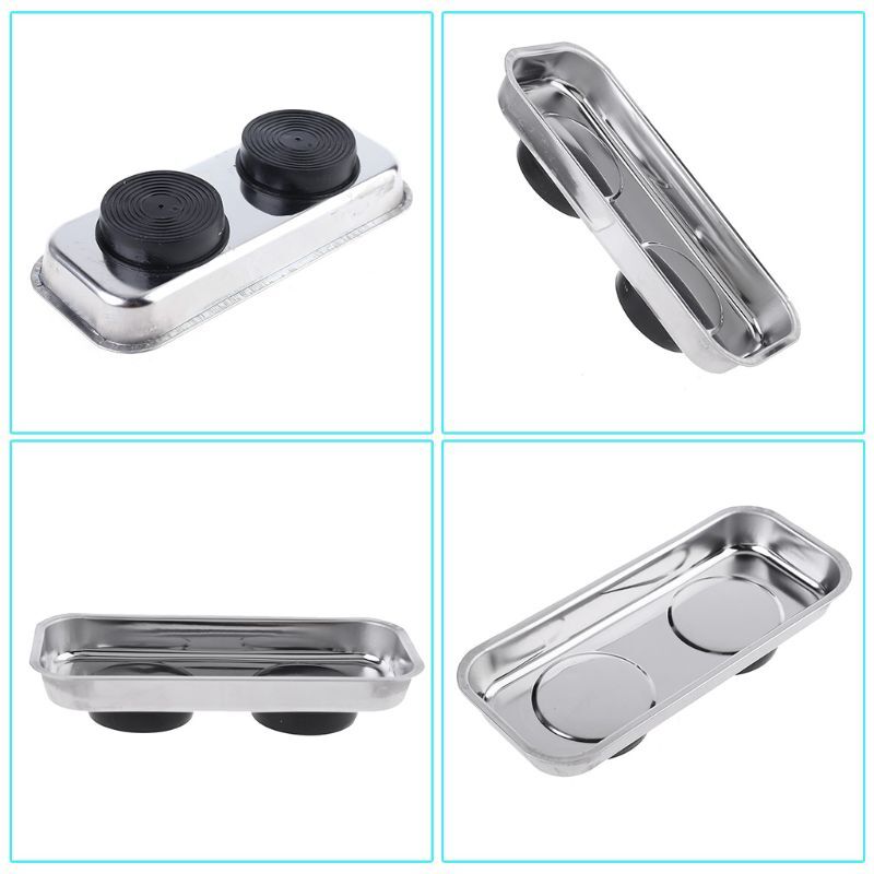 P15F Magnetic Square Bowl Tool Parts Storage Durable Parts Box Tools Stay Vertical Horizontal Super Strong