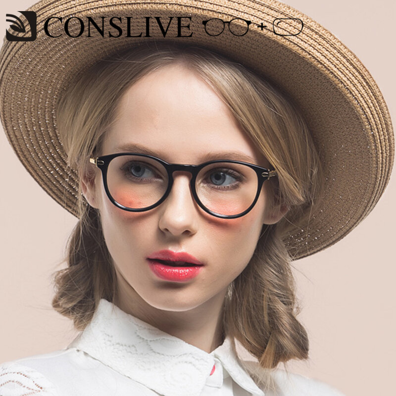 Lunettes de Prescription pour femmes, myopie Progressive, petites lunettes multifocales, monture optique ronde avec lentilles W5247