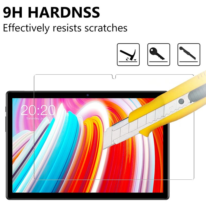 Pelindung Kaca Baru Hanya Menggunakan Teclast M40 dan P20HD 10.1 Inci Premium Pelindung Tablet Penutup Pelindung Layar Kaca