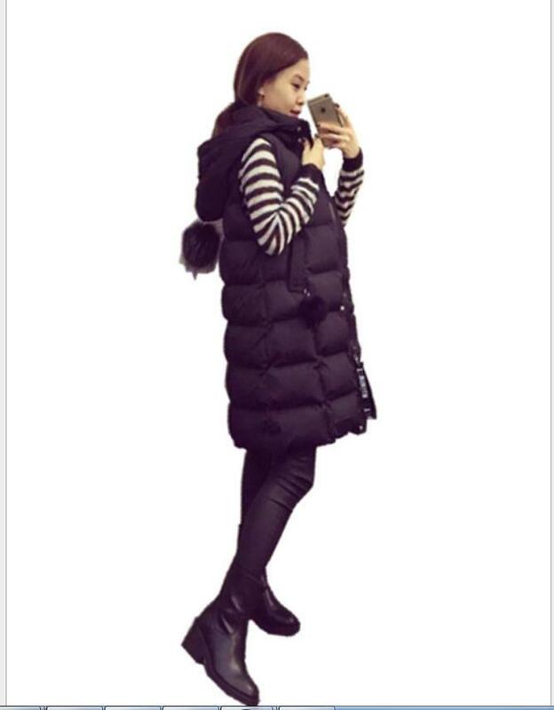 Женский жилет с капюшоном, пальто без рукавов, с хлопковой подкладкой, верхняя одежда, K1380, размера плюс
