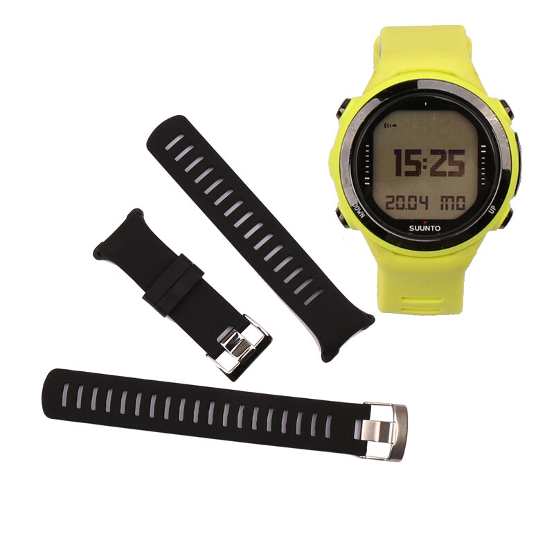 Pasek silikonowy męska klamra akcesoria do zegarków nadaje się do Suunto D4 D4i Novo outdoor sports zegarek do nurkowania pasek damski
