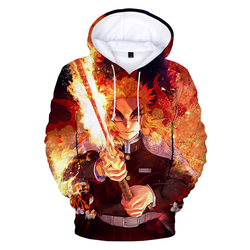 2021 Demon Slayer 3D Gedrukt Hoodie Sweatshirts Mannen Vrouwen Fashion Casual Anime Trui Unisex Harajuku Streetwear Cool Hoodies