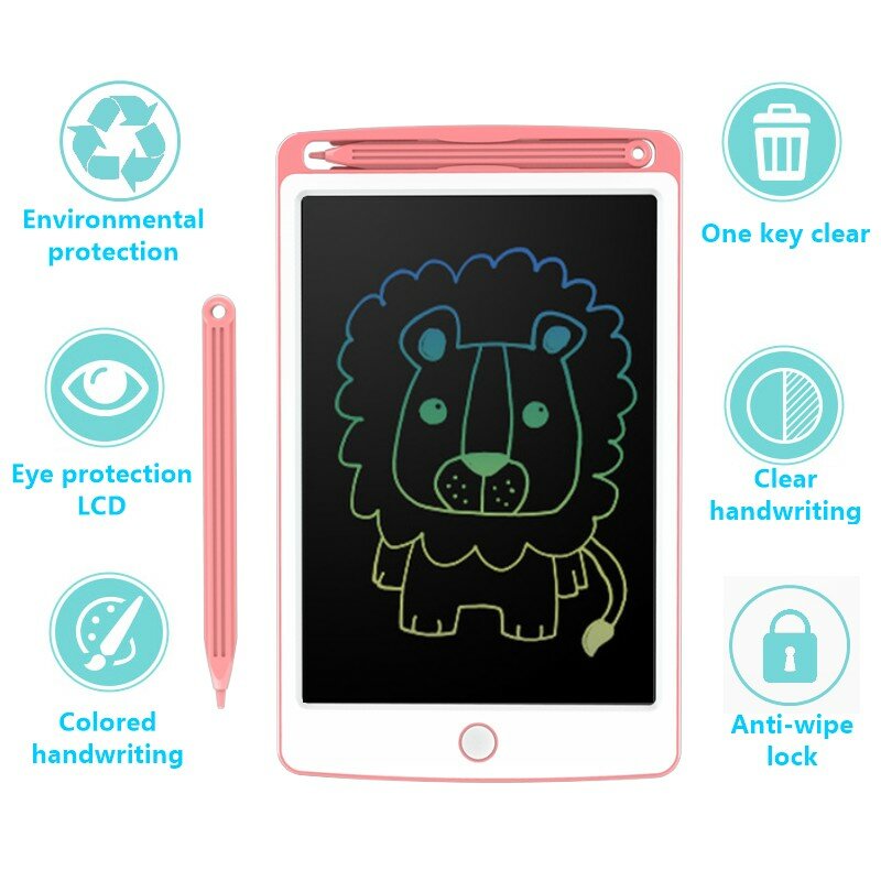 Tableta de escritura LCD de 10 pulgadas, tablero de dibujo Digital, almohadillas de escritura a mano, tabletas electrónicas de grafiti, juguetes educativos para niños