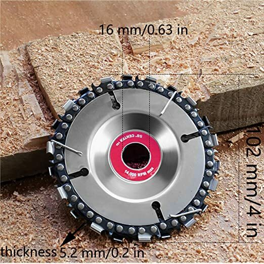 4 Inci Angle Grinder Disc Wheel Tooth Power Plate Woodworking Chain Saw Wood Carving untuk Grinder Sawdisc