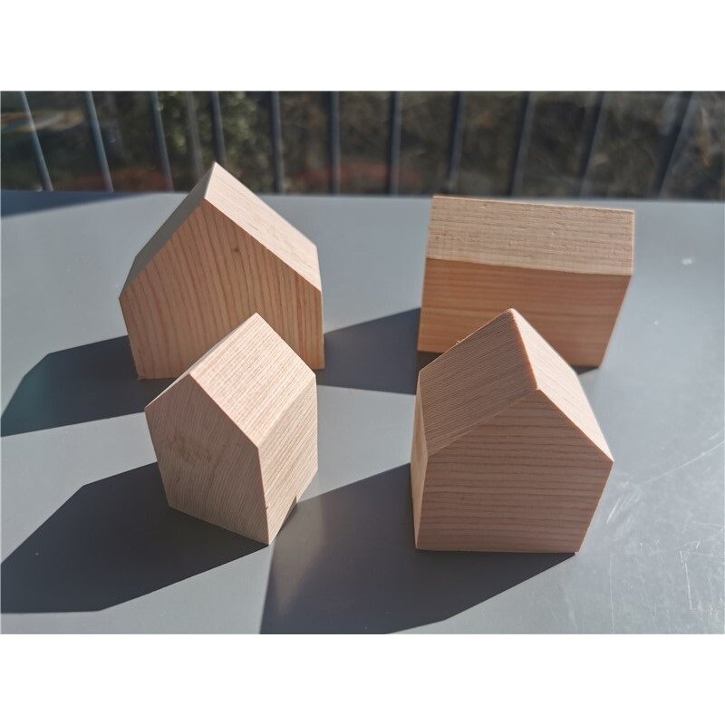 خشب الزان ، لوحة يدوية ، لعبة أطفال ، مجموعة مكعبات بناء جبلية