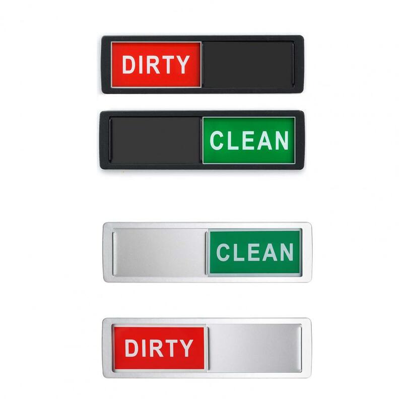 Dishwasher Magnet Convenient Easy to Install Acrylic Easy to Read Indicator Sign Removable Tip for Home