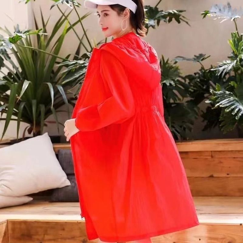 Ropa de protección solar con capucha para mujer, ropa de talla grande con capucha, nueva moda coreana, chaqueta fina con protección solar UV, Y202, 2021