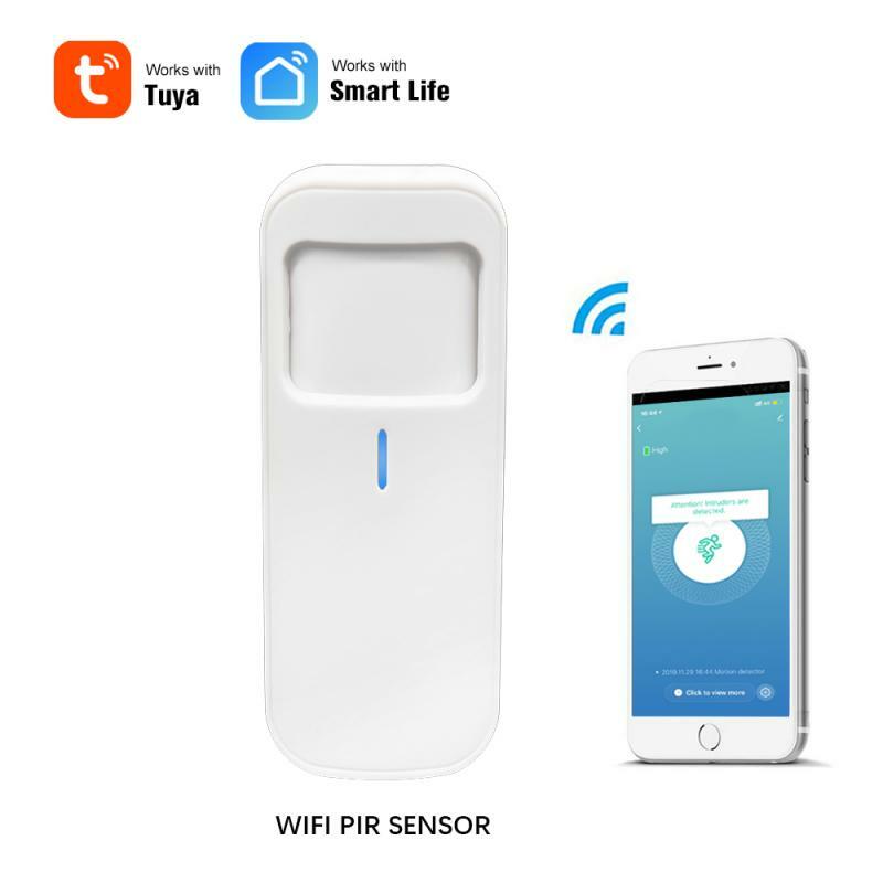 ใหม่ล่าสุดสำหรับ Android Ios Tuya สมาร์ท PIR Motion Sensor Detector WIFI Motion Sensor Smart Life APP Wireless Home Security System ร้อน