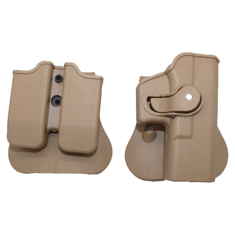 Tactical Pistol Holster for Glock 17 19 22 23 Airsoft Waist Belt Holster Gun Case Magazine Pouch Hunting Accessories