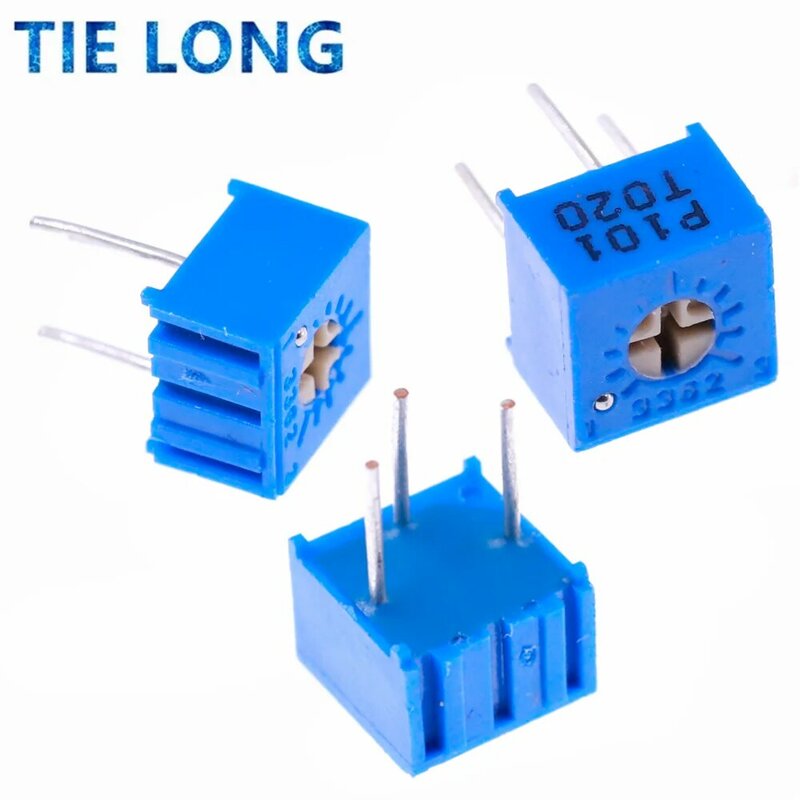 10pcs 3362P-1-103LF 3362P 10K ohm 3362P-1-103 3362P-103 3362 P103 103 Trimpot Trimmer Potentiometer Variable resistor