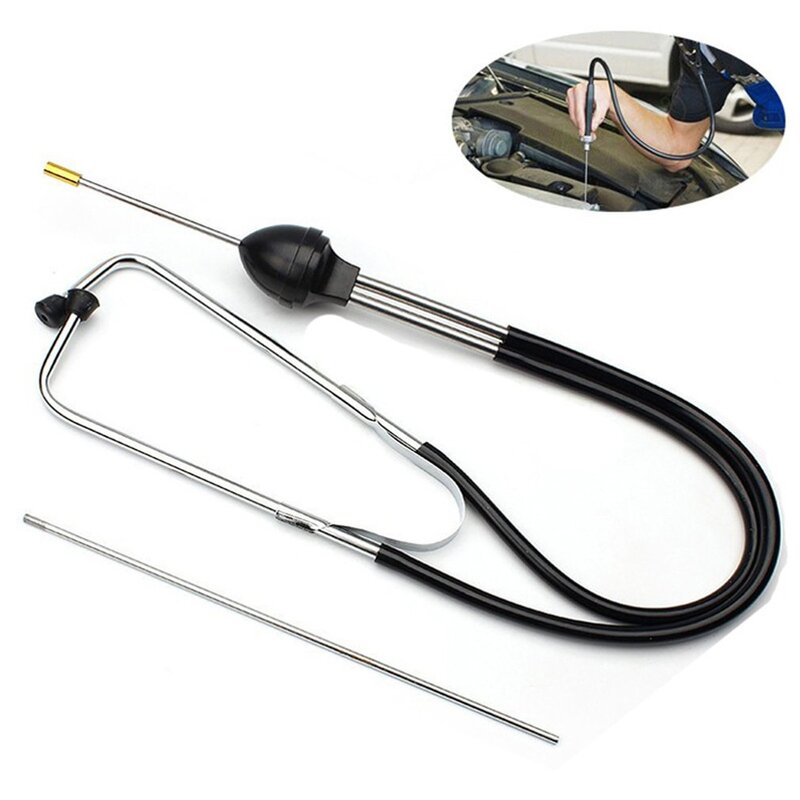22.5 + 7CM Stetoskop Mobil Mesin Mekanik Otomatis Stetoskop Silinder Alat Pendengaran Mesin Mobil Alat Diagnostik Penguji