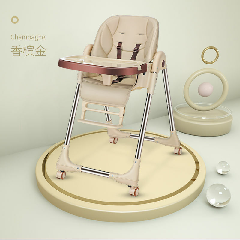 Cadeira de jantar para bebês, cadeira de jantar infantil para família, dobrável e multifuncional