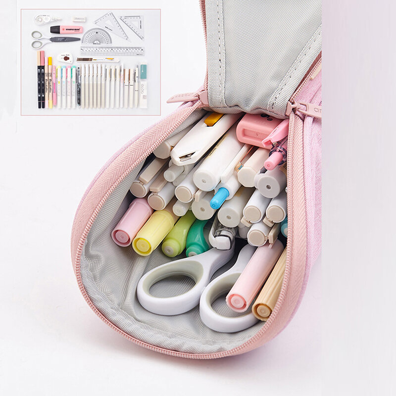 Angoo Golf Style Pen bag Pencil case Special Color phone holder Fabric Storage Pouch Organizer for Pens Stationery School