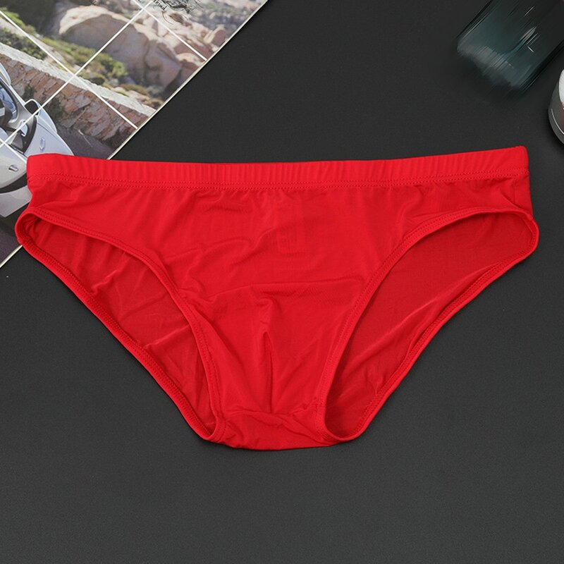 Männer 'S Sexy Ultra Weiche Eis Seide G-String Thongs Low Rise T-Zurück Unterwäsche Comfy Eis seide M/L/XL/2XL