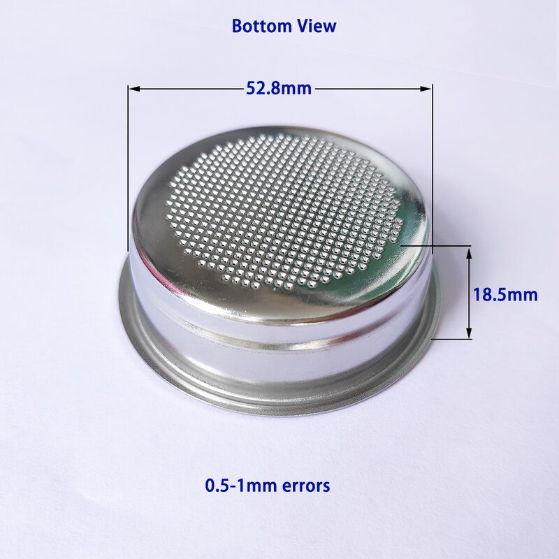 51mm Single-Cup Non-Pressure Coffee Machine Filter Basket for Household Coffee Maker Kitchen Accessories Coffee Parts