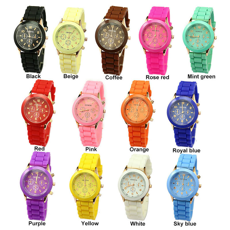 Kleurrijke Jelly Student Toevallige Horloge Mode Horloge Nieuwe Siliconen Horloge Fashion Prachtige