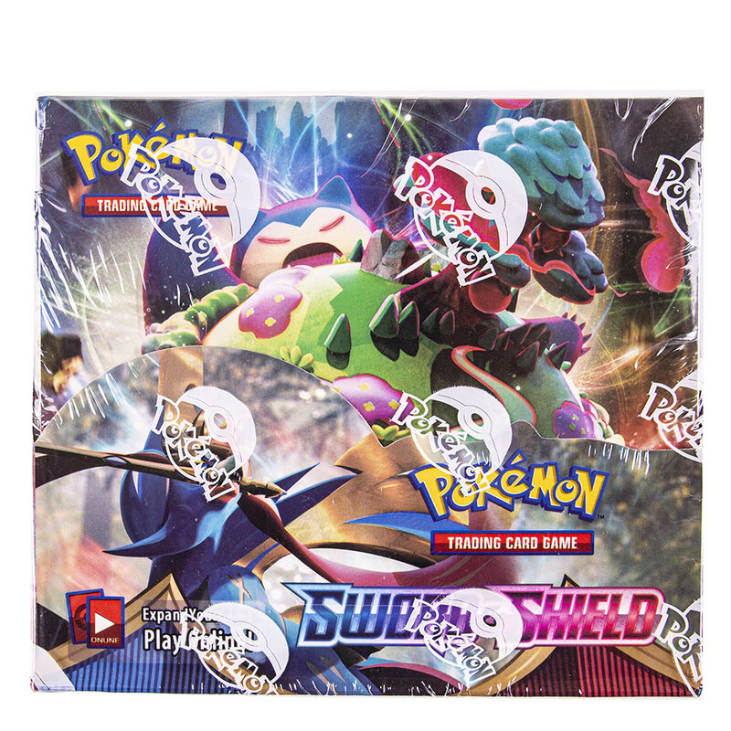 Juego de cartas coleccionables de Pokémon, set de Cartas coleccionables de Pokemon TCG, espada y escudo, paquete de 36, 324 unids/caja