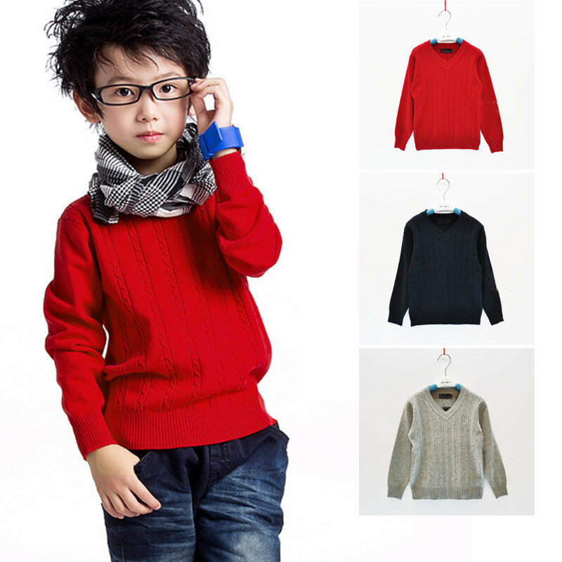 Модный детский свитер-поло на весну и осень, Детский свитер, детские топы, одежда для девочек, верхняя одежда, свитеры, Свитера для мальчиков