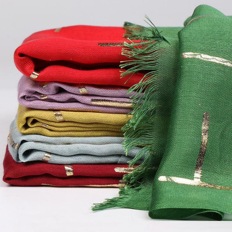 Venda monocromático muçulmano cetim turbante moda simulação lenço de seda longo algodão