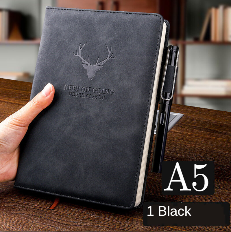 Блокнот А5 супер плотный на 360 страниц, ежедневник для бизнеса, офиса, работы, простой толстый Дневник для колледжа, офиса, принадлежности для...