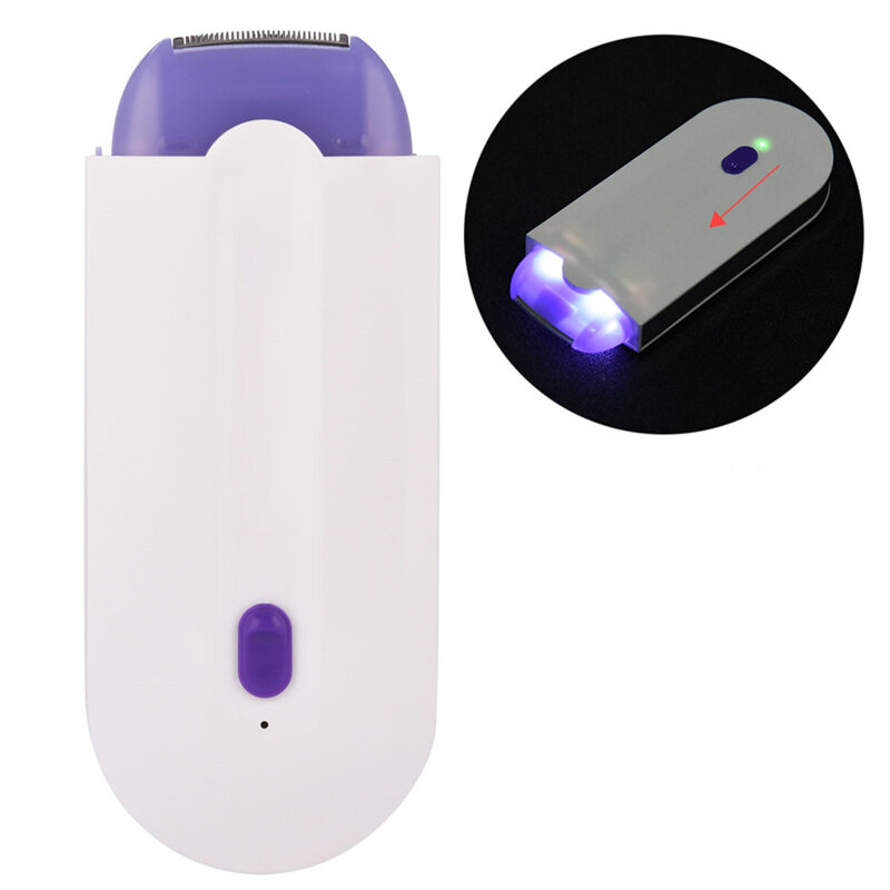 Women Painless Laser Epilator Lady Shaver Sense-Light Instant Hair Remover Rechargeable Armpit Leg Bikini Hair Depilation Device