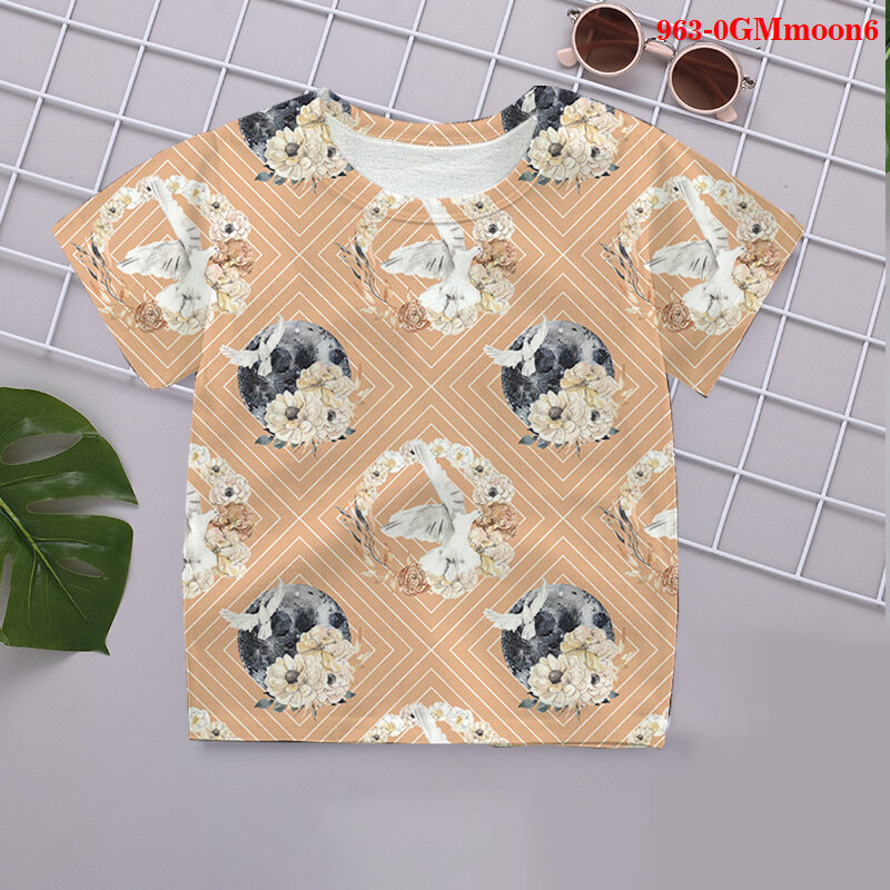 Baby Cool Cartoon Moom Fuuny Tops 3D Ontwerp T-shirt Kids Zomer T-shirt Jongens Meisjes Tshirt Casual Top Tee Kleding 2021 T-shirts