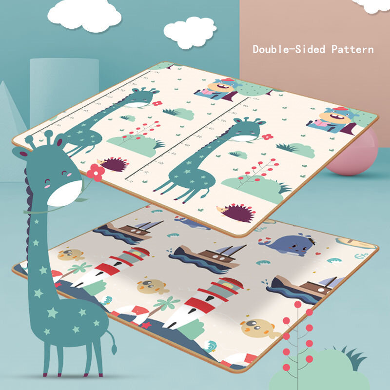 Xpe-alfombra plegable de juegos para bebé, estera gruesa de 1cm con dibujos animados, puzle para niños, almohadilla de escalada de alta calidad, regalo