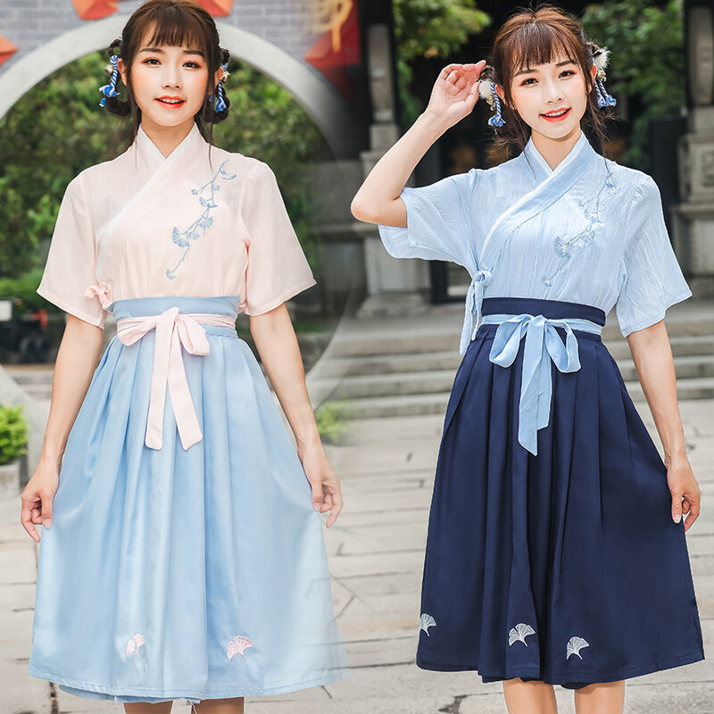Prinzessin Fee Alte Kleidung Stickerei Klassischen Hanfu Kleid Chinesischen Tanz Hanfu Kostüm Traditionellen Bühne Outfit für Frauen
