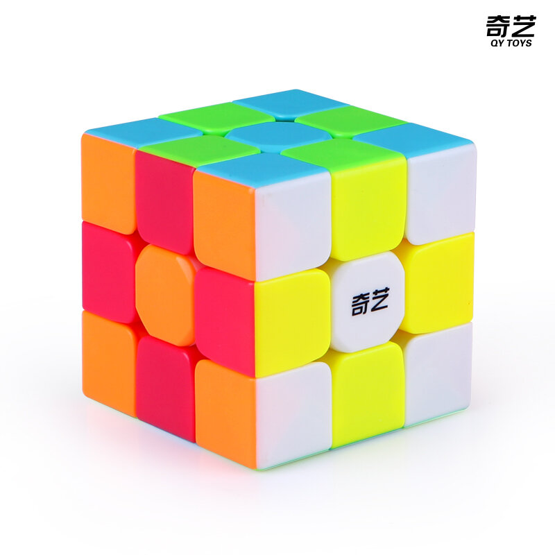 QYTOYS Warrior S zabawki magiczna kostka kolorowe Stickerless prędkość 3x3x3 nauka i Puzzle edukacyjne kostki zabawki